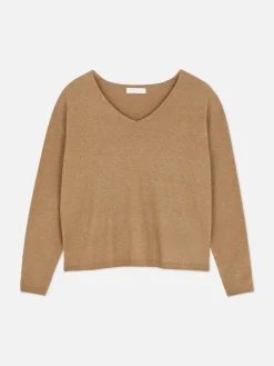 Camisola Decote V Malha Fina