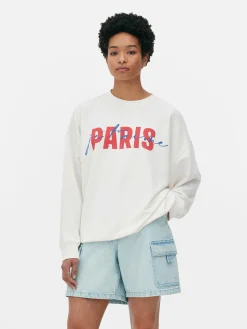 Camisola Gráfico Frente Paris