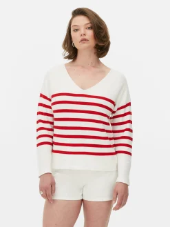 Camisola Manga Comprida Decote Barco