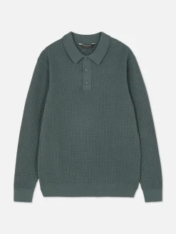 Camisola Polo Texturada