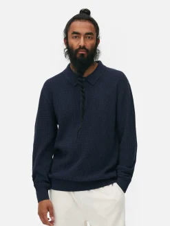 Camisola Polo Texturada