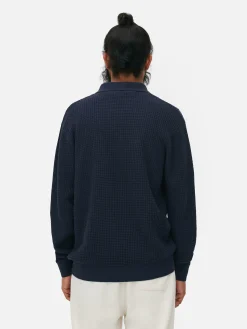 Camisola Polo Texturada