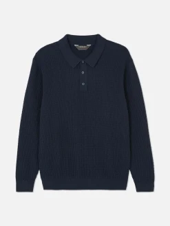 Camisola Polo Texturada