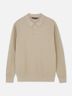 Camisola Polo Texturada