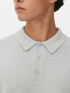 Camisola Polo Texturada