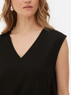 Camisola S/mangas Decote V