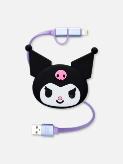 Carregador Retrátil Hello Kitty Kuromi