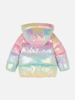 Casaco Acolchoado Ombré Iridescente