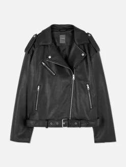 Casaco Estilo Motard Texturado