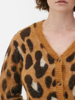 Casaco Malha Curto Leopardo