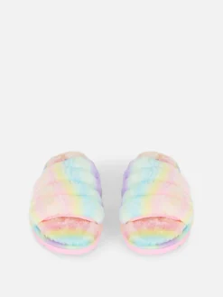 Chinelos Imitação Pelo Ombré