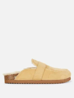 Chinelos Loafer Forrados Imitação Pelo