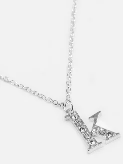Colar Pendente Inicial Brilhantes