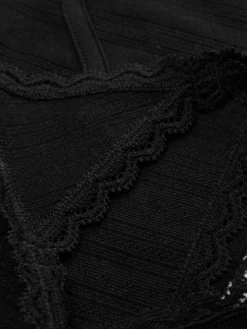 Conj. Bralette/tanga Malha Geométrica S/costuras