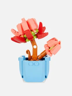 Conjunto Blocos Construção Planta Suculenta