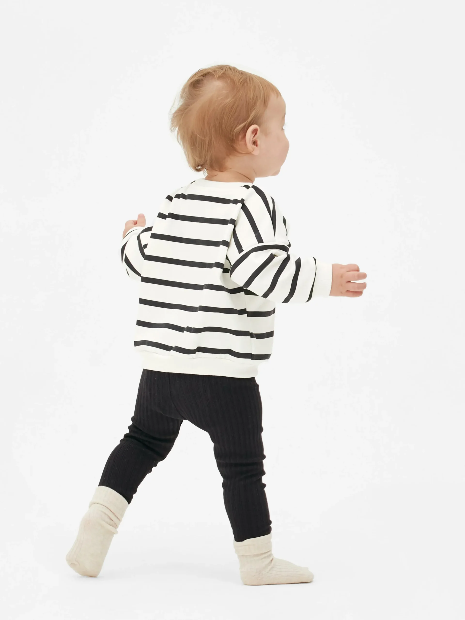 Conjunto Camisola Riscas/leggings Caneladas