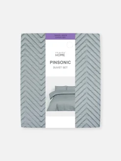Conjunto Capa Edredão Pinsonic Chevron Super King