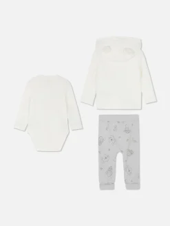 Conjunto Casaco, Body E Leggings Disney Winnie The Pooh