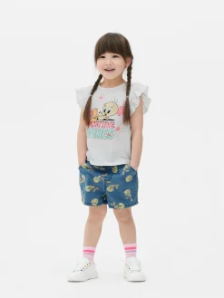 Conjunto E Calções Looney Tunes Piu-Piu