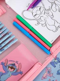 Conjunto Papelaria Disney Stitch & Angel