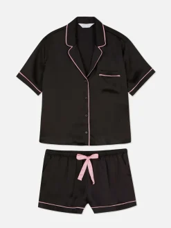 Conjunto Pijama Camisola/calções Cetim