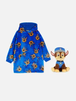 Conjunto Snuddie/peluche Patrulha Pata Chase Criança