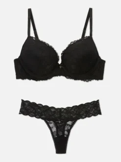 Conjunto Sutiã/tanga Renda Maximise