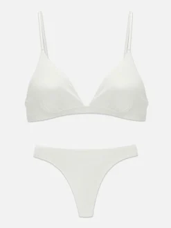 Conjunto Sutiã/tanga Triângulo Microfibra