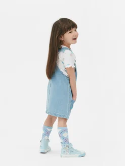 Conjunto Vestido Macacão E Camisa Frozen Da Disney