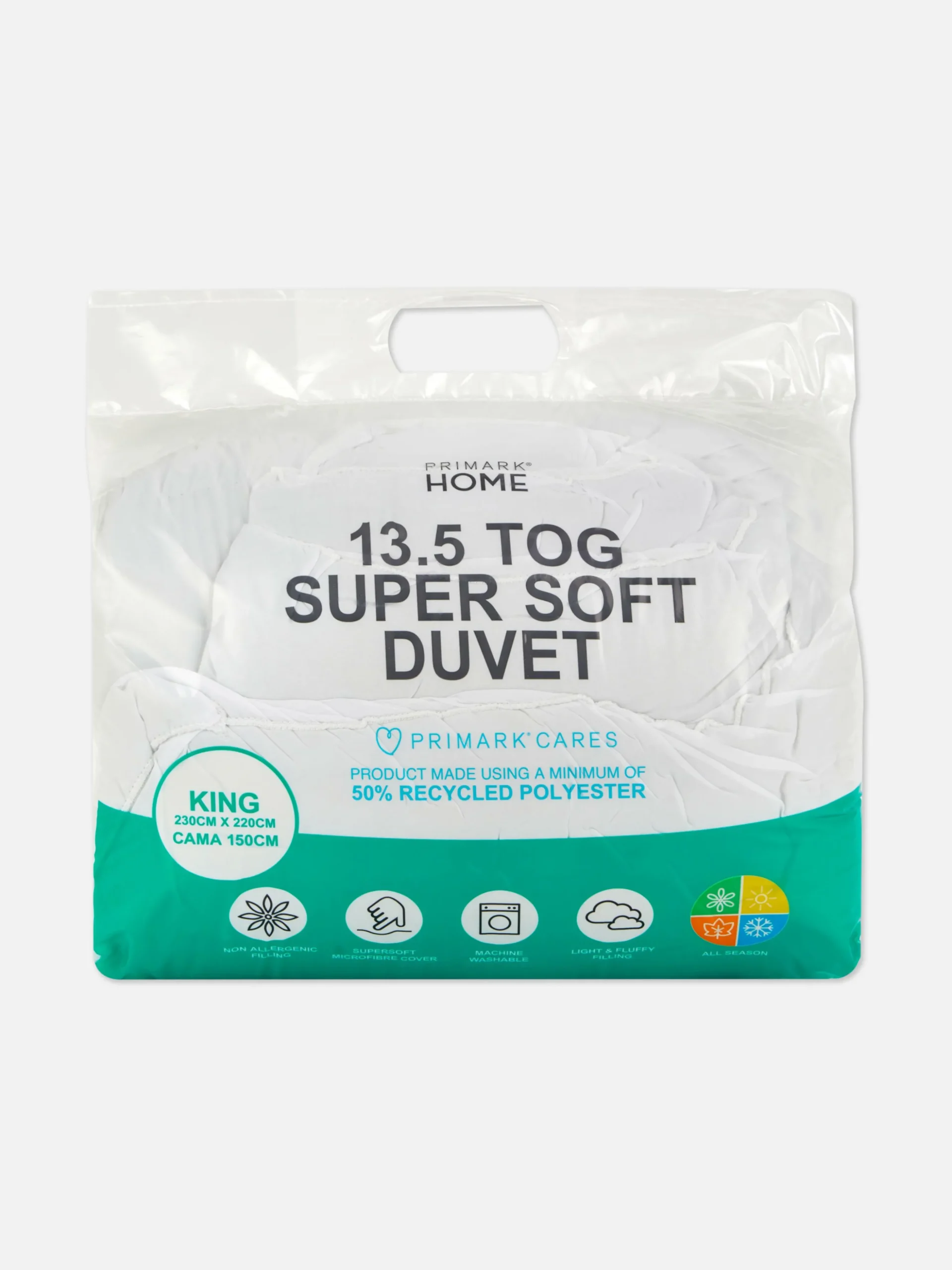 Edredão Super Macio Tamanho King 13,5 Tog