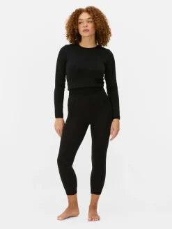 Leggings Curtas Veludo Forro Pelúcia