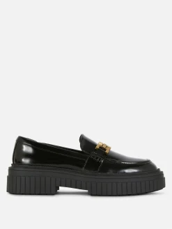 Loafers Sola Grossa Detalhe Corrente