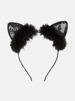 Orelhas Gato Renda Halloween