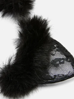 Orelhas Gato Renda Halloween