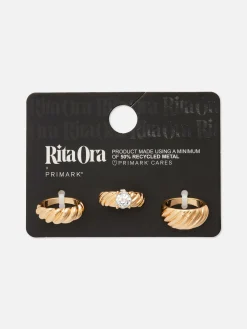 Pack 3 Anéis Empilháveis Estriados Rita Ora