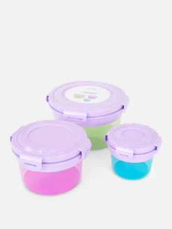 Pack 3 Caixas Snacks Redondas