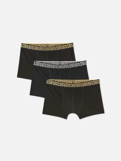 Pack 3 Calções Banho Cintura Elástica Motivos Gregos