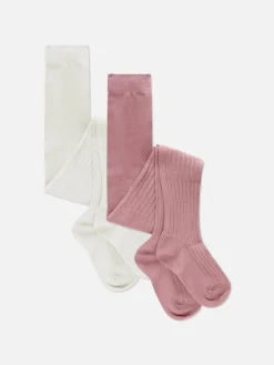 Pack 2 Collants Malha Canelada