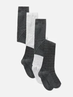Pack 3 Collants Malha Entrançada