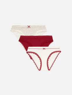 Pack 3 Cuecas Mini Rebordo Renda