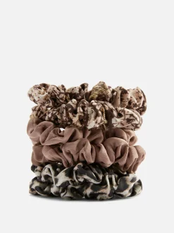 Pack 6 Elásticos Cabelo Micro Estampado Animal