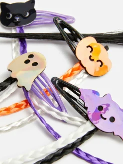 Pack 4 Ganchos Cabelo Tranças Halloween