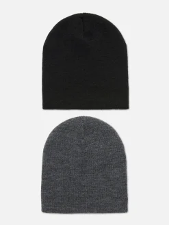 Pack 2 Gorros Malha Fina
