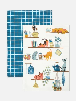 Pack 2 Panos Cozinha Estampados