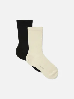 Pack 2 Pares Meias Caneladas The Edit