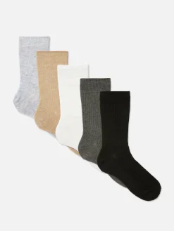 Pack 5 Pares Meias Cano Médio Sortidas