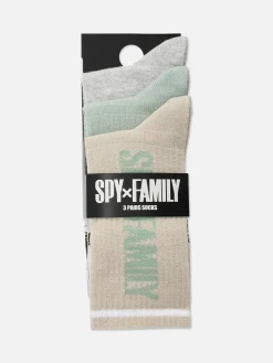 Pack 3 Pares Meias Cano Médio Spy X Family