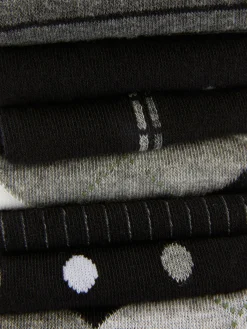 Pack 7 Pares Meias Cano Médio Designs Sortidos