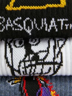 Pack 3 Pares Meias Cano Médio Basquiat