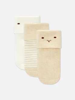 Pack 3 Pares Meias Tecido Turco Criança Pequena